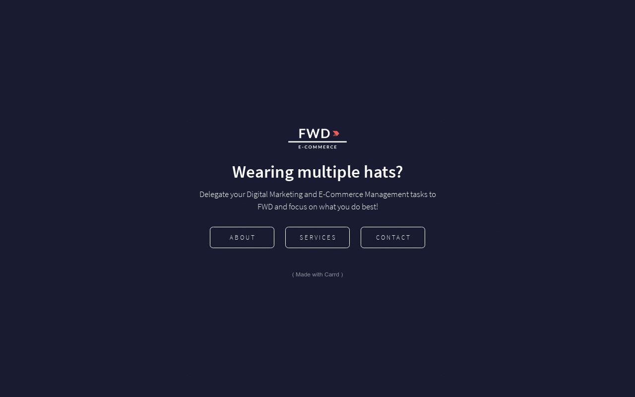 Carrd profile picture for @fwd